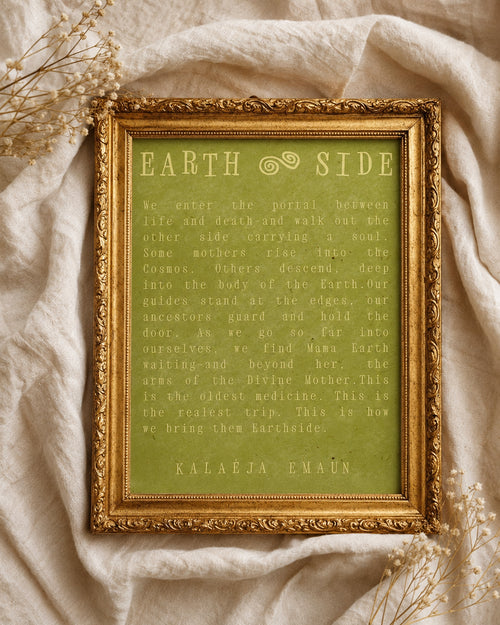 ‘EARTH SIDE’ Poetry Fine Art Print
